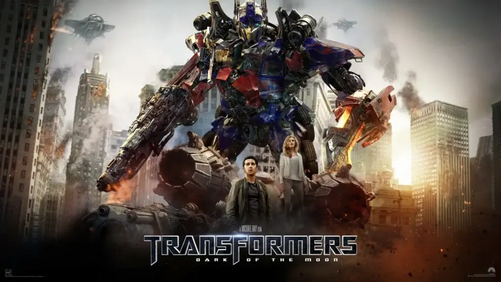 "Transformers: Dark of the Moon movie poster."